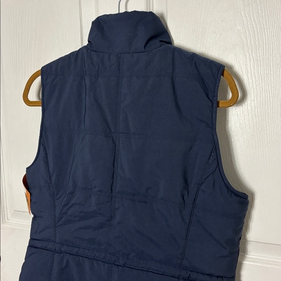 NEW ARIAT Reversible Navy Blue Quilted Hatton Vest Size M Wind Water Resistant - Picture 8 of 12